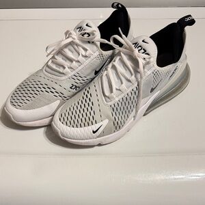 Nike Air Max 270 Gray and White Athletic Shoes